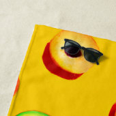 Serviette De Plage Motif élégant à base de fruits néons (En situation)