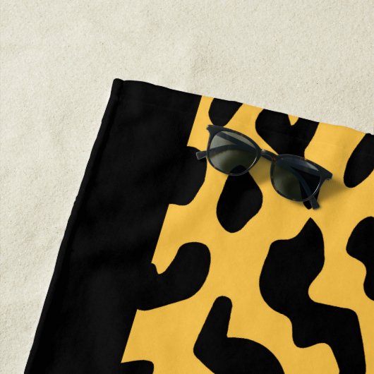 Serviette De Plage Motif Empreinte de léopard (En situation)