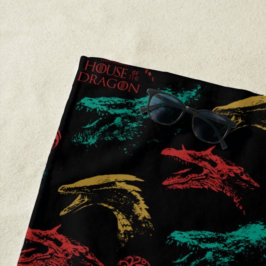 Serviette De Plage Motif en chef Dragon (En situation)