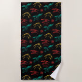 Serviette De Plage Motif en chef Dragon (Devant)