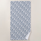 Serviette De Plage Motif Etats-Unis de typographie de drapeau d'état (Devant)