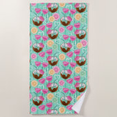 Serviette De Plage Motif Été Plage (Devant)