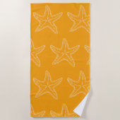 Serviette De Plage Motif étoile de mer (Devant)