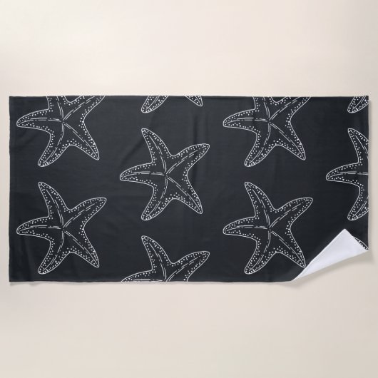 Serviette De Plage Motif étoile de mer (Devant)