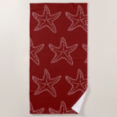 Serviette De Plage Motif étoile de mer (Devant)