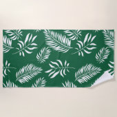 Serviette De Plage Motif feuille 12 (Devant)