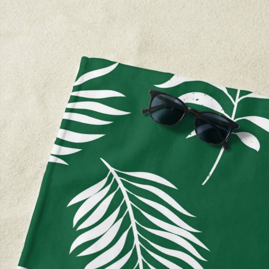Serviette De Plage Motif feuille 12 (En situation)