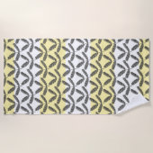 Serviette de plage Motif Feuille Fever Tree (Devant)