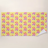 Serviette de plage Motif Feuille Fever Tree (Devant)