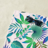 Serviette De Plage Motif feuille tropical (En situation)
