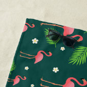 Serviette De Plage Motif Flamant Tropical (En situation)
