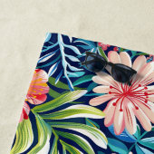 Serviette De Plage Motif Fleurs Tropicales d'Été Joli Floral (En situation)
