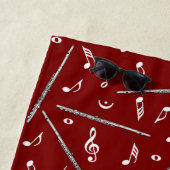 Serviette De Plage Motif Flute Music Note (En situation)