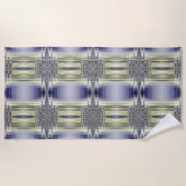 Serviette De Plage Motif fractal de l'illusion optique (Devant)