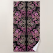 Serviette De Plage Motif fractal moderne (Devant)