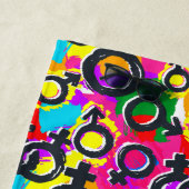 Serviette De Plage Motif Gay pride de Neon (En situation)