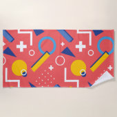 Serviette De Plage Motif géométrique 2 (Devant)