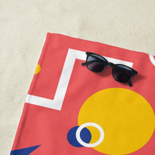 Serviette De Plage Motif géométrique 2 (En situation)