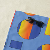 Serviette De Plage motif géométrique Abstrait (En situation)