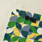 Serviette De Plage Motif géométrique Abstrait Bauhaus moderne (En situation)
