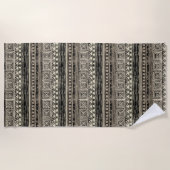 Serviette De Plage Motif géométrique africain (Devant)