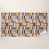 Serviette De Plage Motif géométrique de forme (Devant)