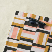 Serviette De Plage Motif géométrique de forme (En situation)