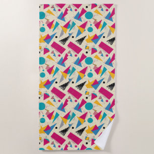 Serviette De Plage motif géométrique des années 80