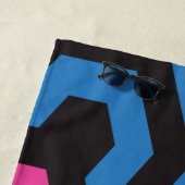 Serviette De Plage Motif géométrique Hexagon (En situation)