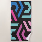 Serviette De Plage Motif géométrique Hexagon (Devant)