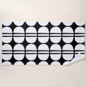 Serviette De Plage Motif géométrique moderne du milieu du siècle (Devant)
