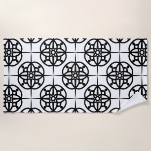 Serviette De Plage Motif géométrique Vibe rétro classique