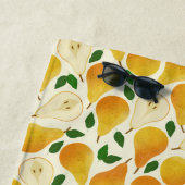 Serviette De Plage Motif Golden Pears (En situation)