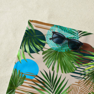 Serviette De Plage Motif Hawaïen de plantes paradisiaques