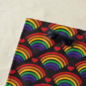 Serviette De Plage Motif Hearts & Rainbows (En situation)