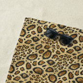 Serviette De Plage Motif imprimé léopard – Conception de peau d'anima (En situation)