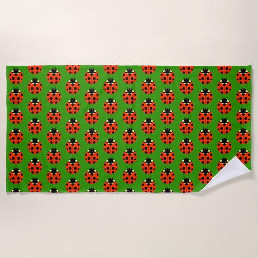 Serviette De Plage Motif Ladybug (Devant)