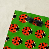 Serviette De Plage Motif Ladybug (En situation)