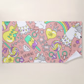 Serviette De Plage motif lama 3 (Devant)