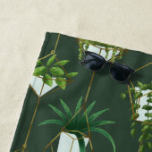 Serviette De Plage Motif ménager à accrochage géométrique (En situation)