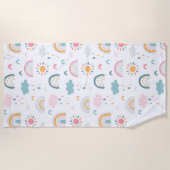 Serviette De Plage Motif météorologique mignon (Devant)