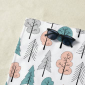 Serviette De Plage Motif mignon de forêt de griffonnage (En situation)