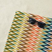 Serviette De Plage Motif multicouleur Wavy (En situation)