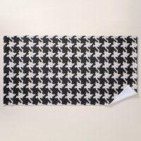 Motif noir blanc pied de poule