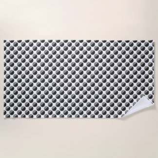 Serviette De Plage Motif noir et blanc Many Moons