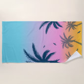 Serviette De Plage Motif Palm Tree (Devant)