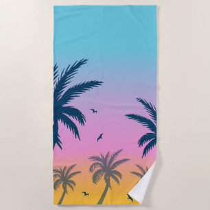 Serviette De Plage Motif Palm Tree