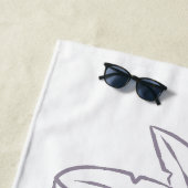 Serviette De Plage Motif Palm Tree personnalisé (En situation)