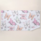 Serviette De Plage Motif papillon (Devant)
