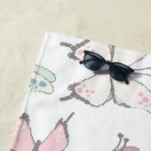 Serviette De Plage Motif papillon (En situation)